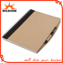 A4 Size Custom Kraft Paper Cover Spiral Notebook for Wholesale (SNB103)